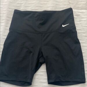 Nike Black Women’s Bike Shorts with White Swoosh